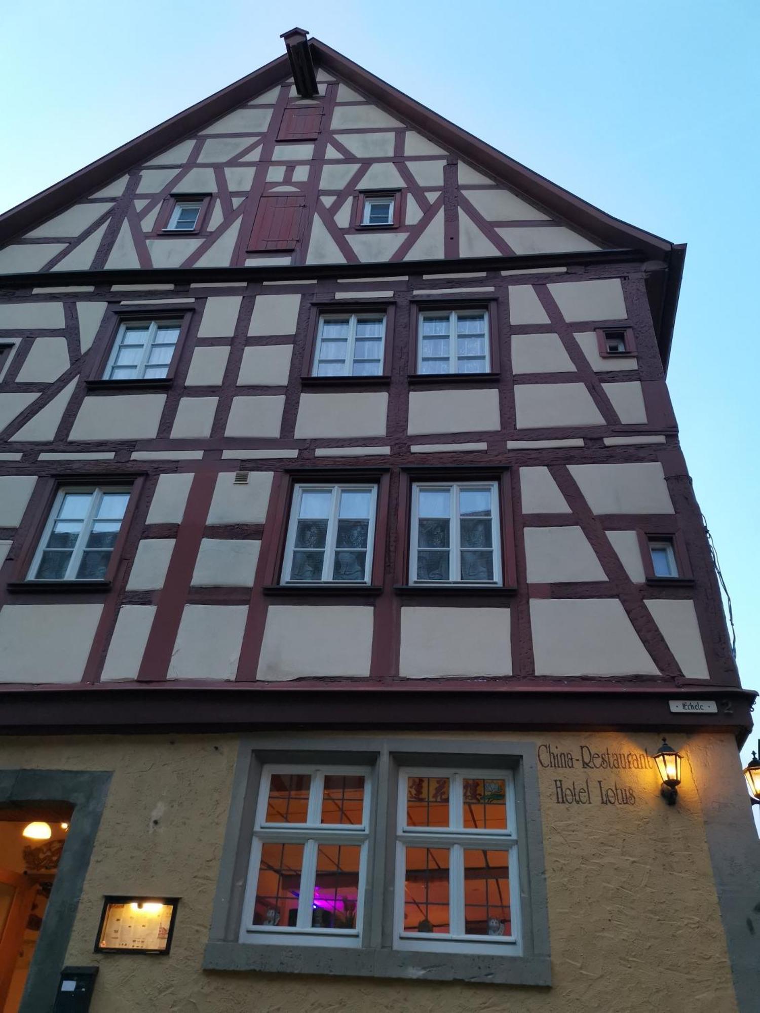 China Restaurant Hotel Lotus Rothenburg ob der Tauber Zewnętrze zdjęcie